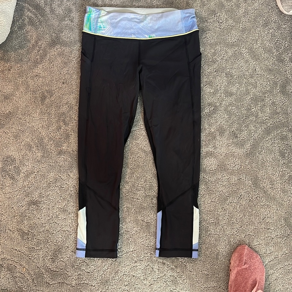 Black and blue Lululemon leggings